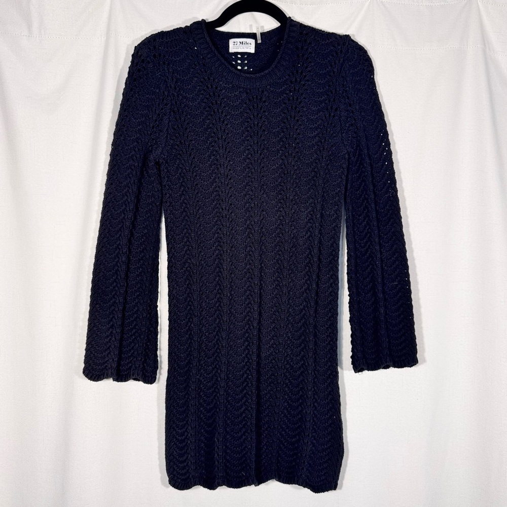 27 Miles Malibu Black Knit Mini Dress